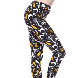 Spooky Night Print Buttery Soft  Leggings